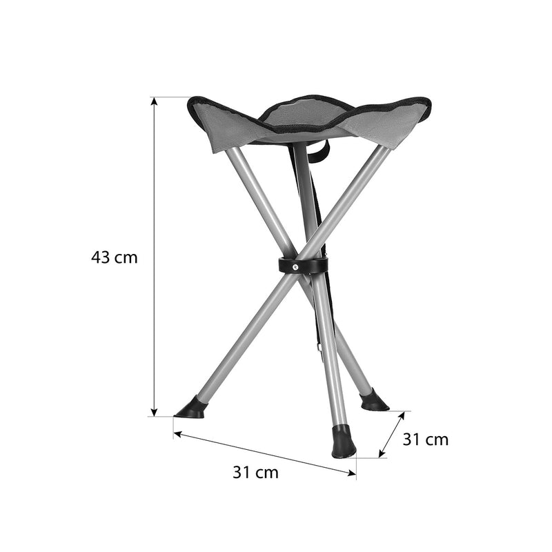 NC3008 GREY NILS CAMP TRAVEL STOOL