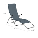 NC3017 LEŻAK TURYSTYCZNY/PLAŻOWY SZARY  NILS