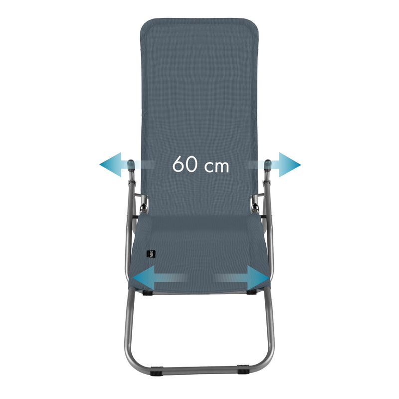 NC3017 LEŻAK TURYSTYCZNY/PLAŻOWY SZARY  NILS