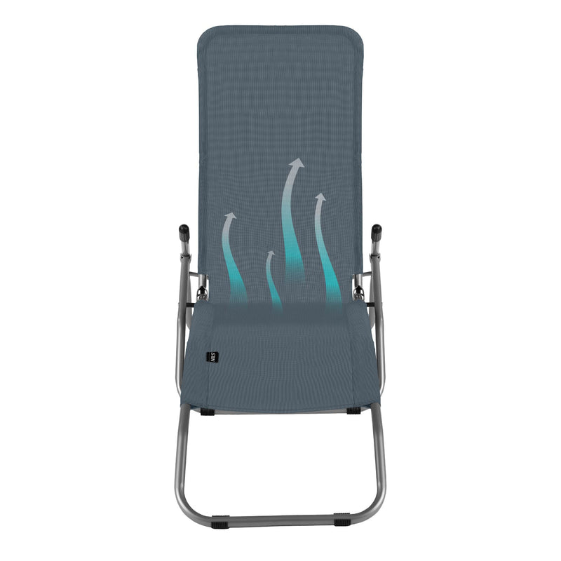 NC3017 LEŻAK TURYSTYCZNY/PLAŻOWY SZARY  NILS