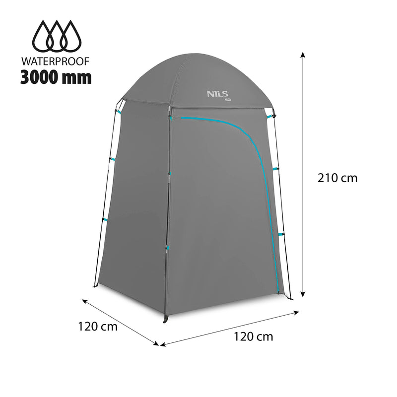 NC3025 PRZEBIERALNIA TURYSTYCZNA XL SZARA NILS CAMP
