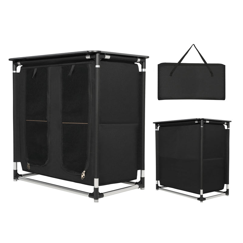NC3032 FOLDING CAMPING CABINET WITH TABLETOP NILS CAMP