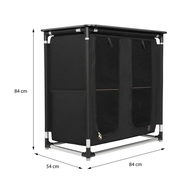 NC3032 FOLDING CAMPING CABINET WITH TABLETOP NILS CAMP