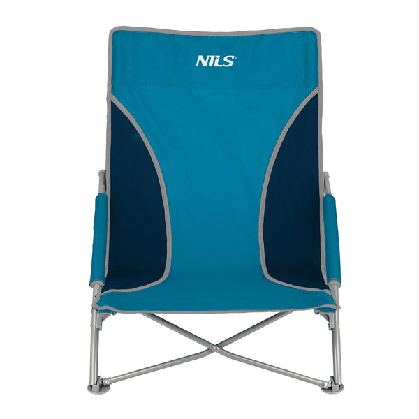 NC3035 KRZESŁO PLAŻOWE NIEBIESKO-SZARE NILS