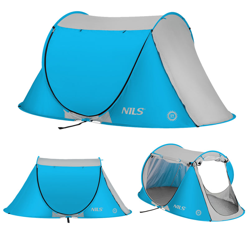 NC3043 BLUE SELF-EXTENDING BEACH TENT NILS