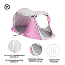 NC3043 PINK SELF-EXTENDING BEACH TENT NILS