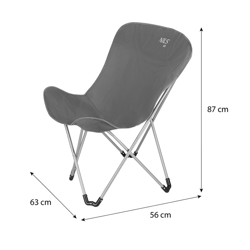 NC3051 GRAY NILS CAMP CHAIR