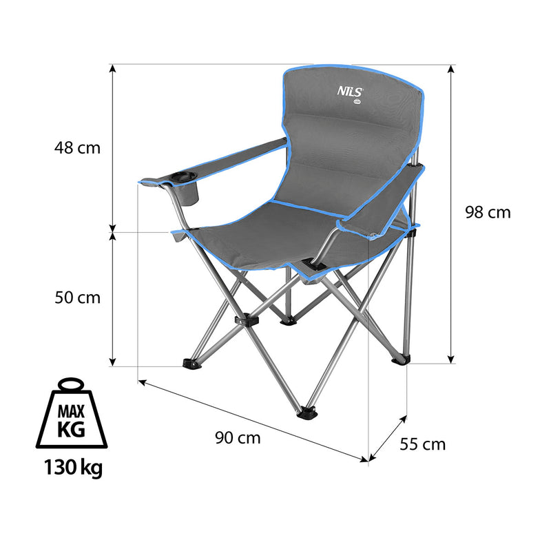 NC3079 BLUE-GREY NILS CAMP CHAIR