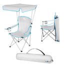 NC3087 GRAY CAMPING CHAIR WITH CANOPY NILS CAMP