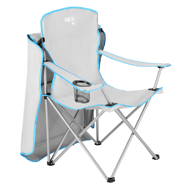 NC3087 GRAY CAMPING CHAIR WITH CANOPY NILS CAMP