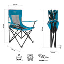 NC3302 KRZESŁO TURYSTYCZNE NIEBIESKO-SZARY NILS CAMP