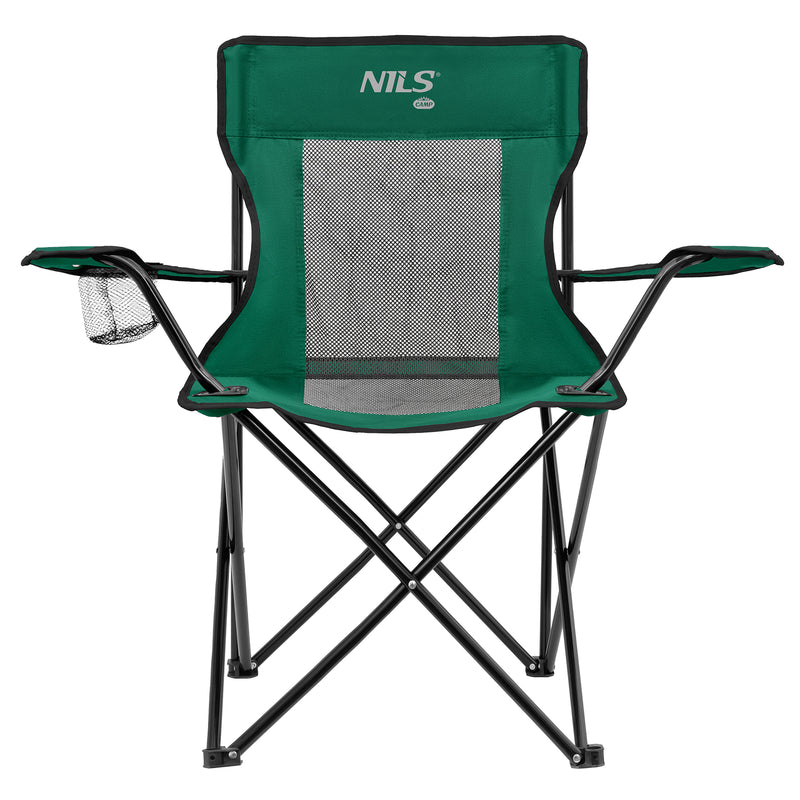 NC3302 NILS CAMP GREEN-BLACK CAMPING CHAIR