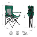 NC3302 KRZESŁO TURYSTYCZNE ZIELONO-CZARNY NILS CAMP