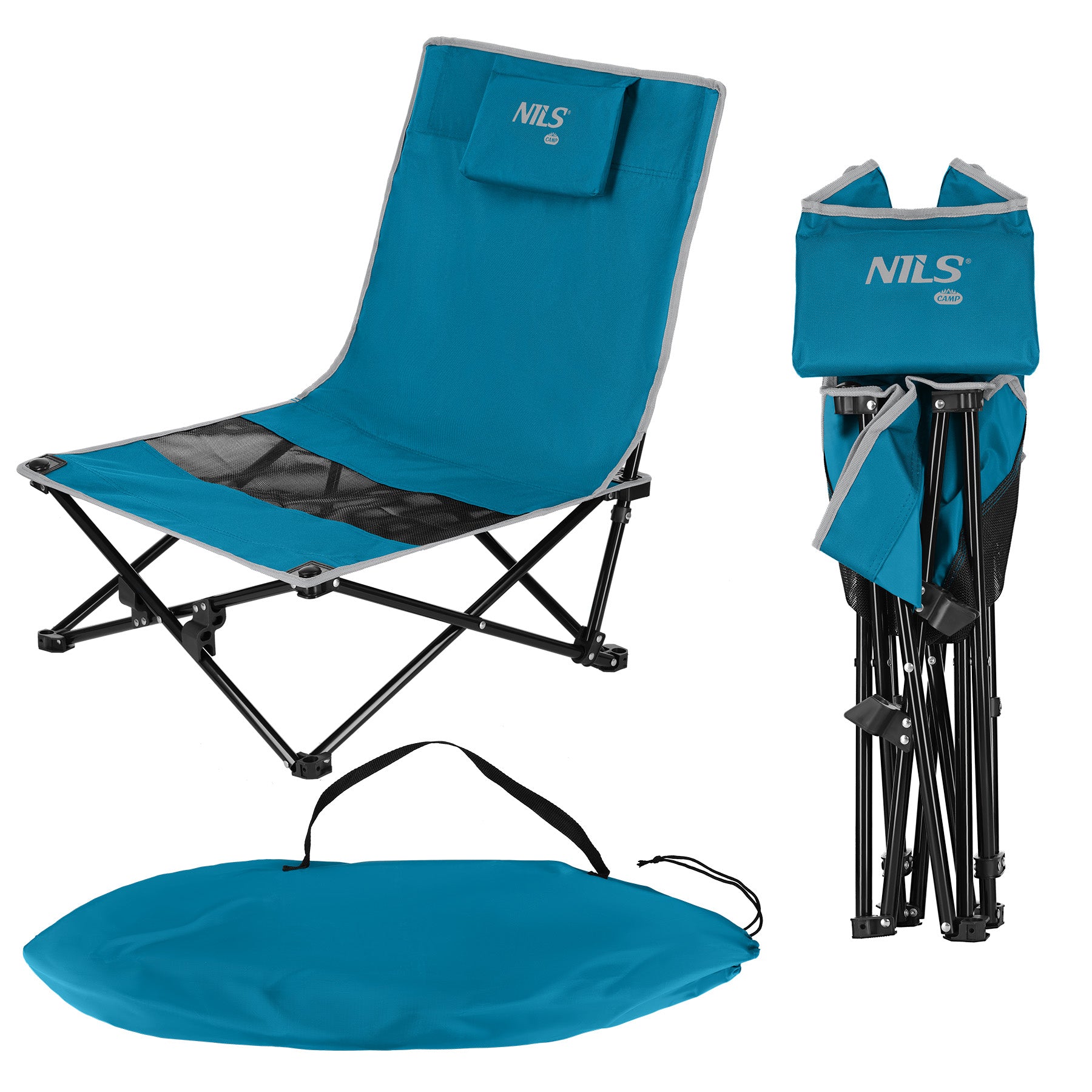 NC3306 BEACH CHAIR BLUE GREY NILS CAMP