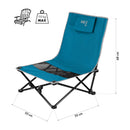 NC3306 KRZESŁO PLAŻOWE NIEBIESKO SZARE NILS CAMP