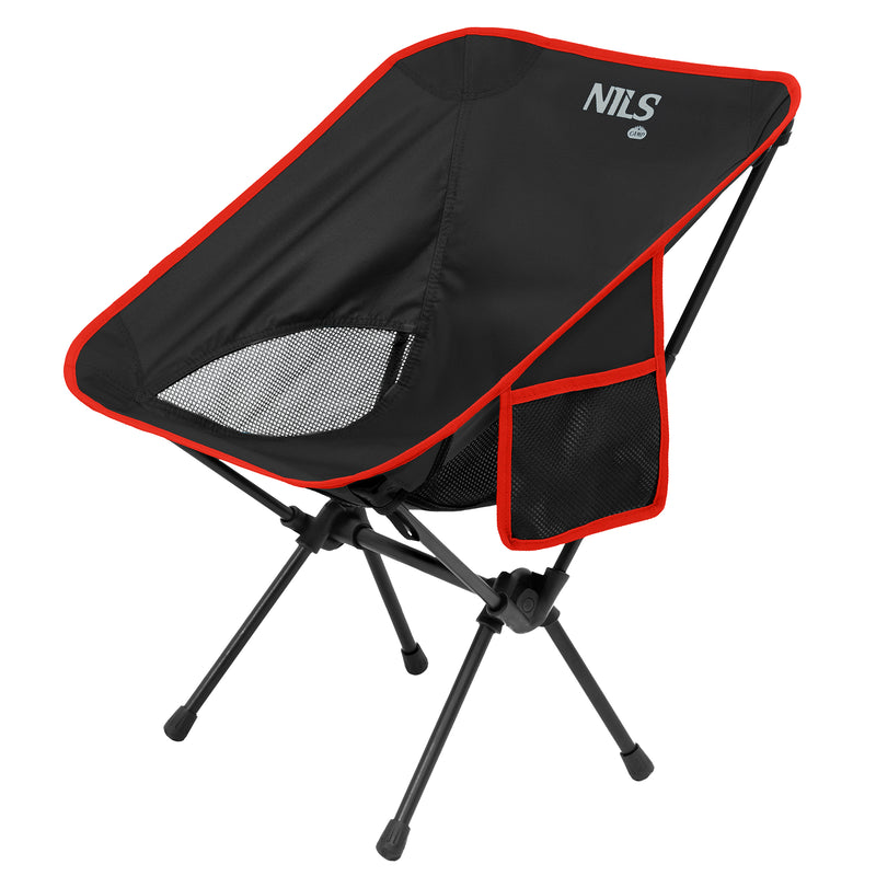 NC3320 ULTRALIGHT BLACK FOLDING CHAIR NILS CAMP