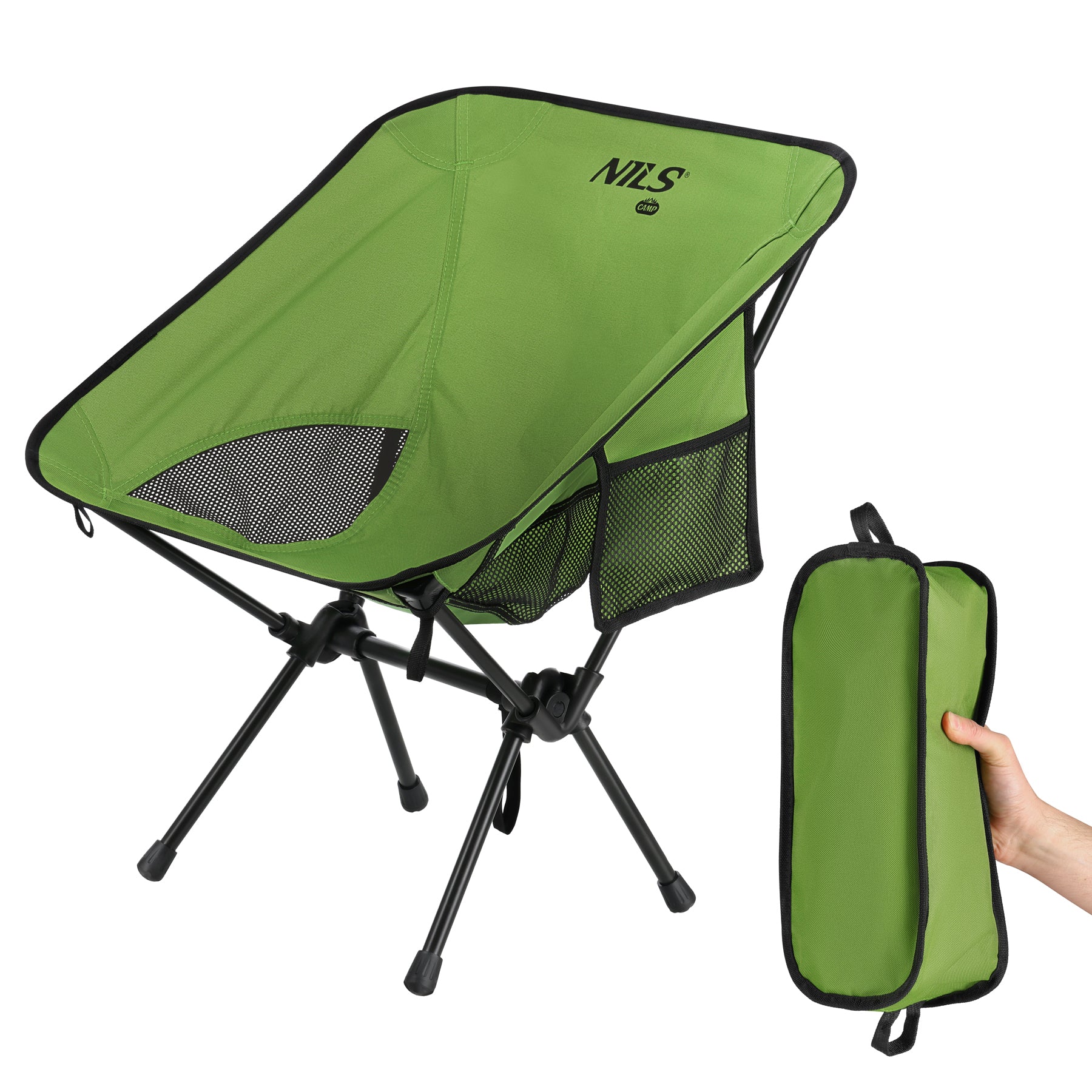 NC3320 KRZESŁO SKŁADANE ULTRALIGHT ZIELONE NILS CAMP