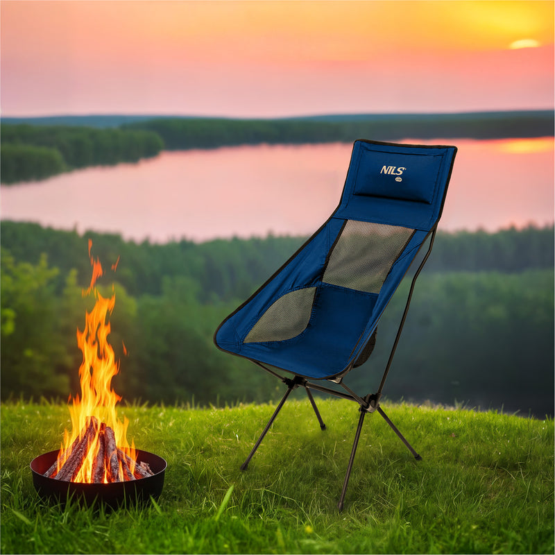 NC3322 ULTRALIGHT FOLDING CHAIR NAVY BLUE NILS CAMP