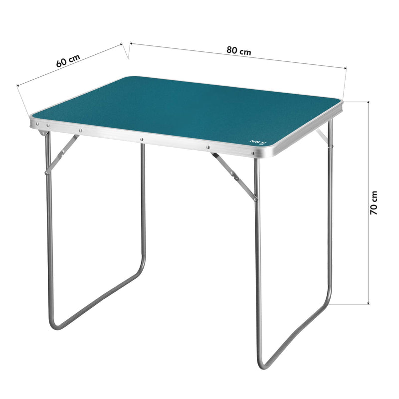 NC3401 STÓŁ KEMPINGOWY 80x60x70 CM NIEBIESKI NILS CAMP