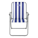 NC3503 KRZESŁO KEMPINGOWE SKŁADANE NIEBIESKO-BIAŁE NILS CAMP