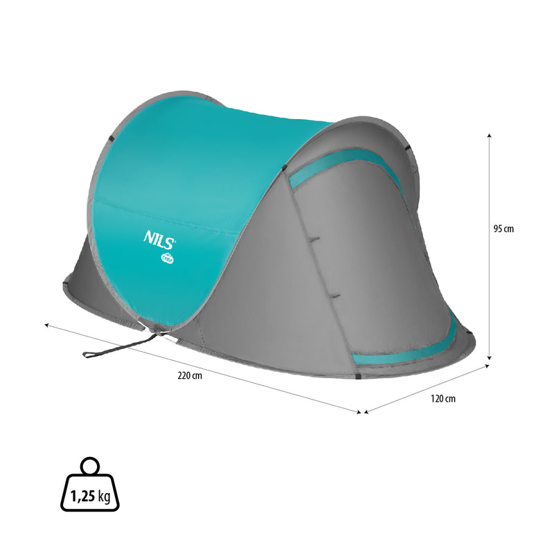 NC3743 NILS CAMP SELF-EXTENDING CAMPING TENT