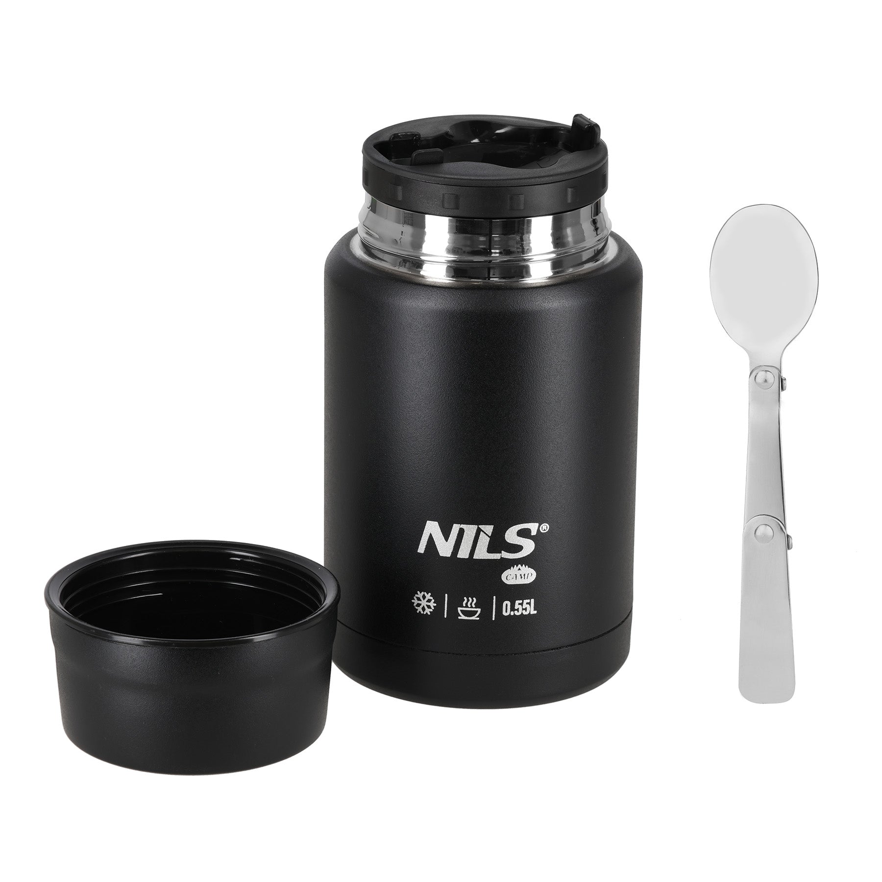 NC3807 TERMOS OBIADOWY 550ML CZARNY NILS CAMP