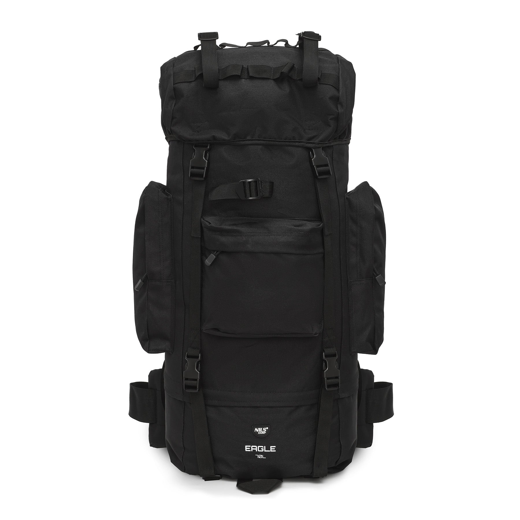 NC3901 EAGLE TACTICAL BACKPACK BLACK 70L NILS CAMP