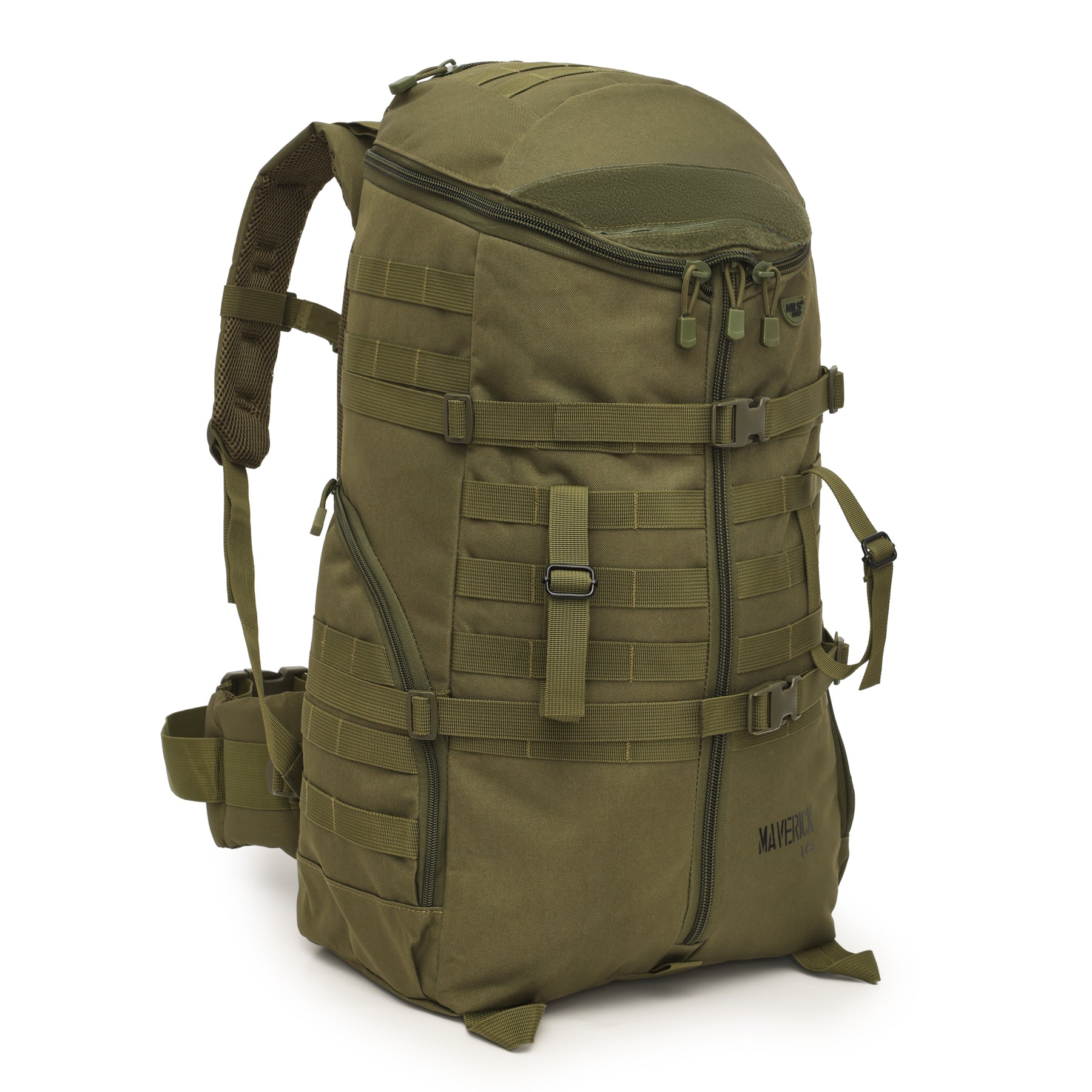 Taktický batoh MAVERICK NC3903, zelený, 65 l, Nils Camp