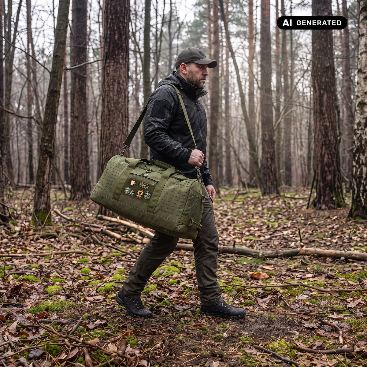 NC3909 TORBA TAKTYCZNA LEGION ZIELONA 80L NILS CAMP