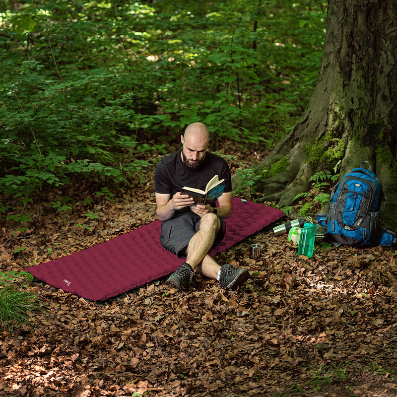 NC4007 BURGUNDY NILS CAMP TOURIST MAT