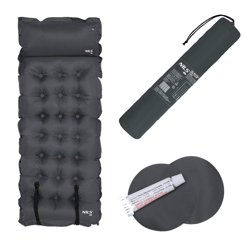 NC4018 SELF-INFLATION MAT DARK GREY NILS CAMP