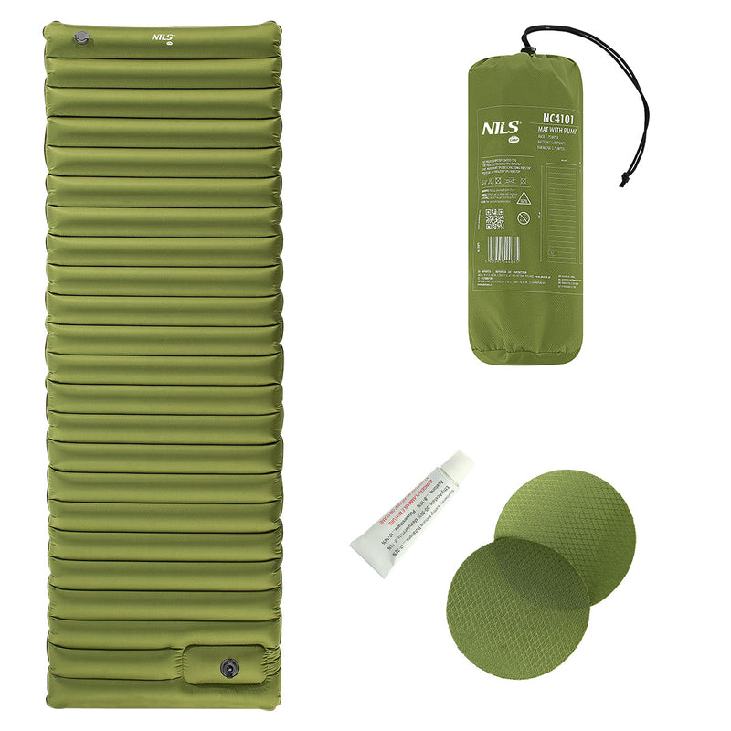 NC4101 GREEN MAT WITH BUILT-IN PUMP NILS CAMP