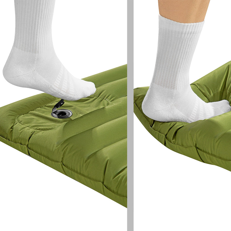 NC4101 GREEN MAT WITH BUILT-IN PUMP NILS CAMP