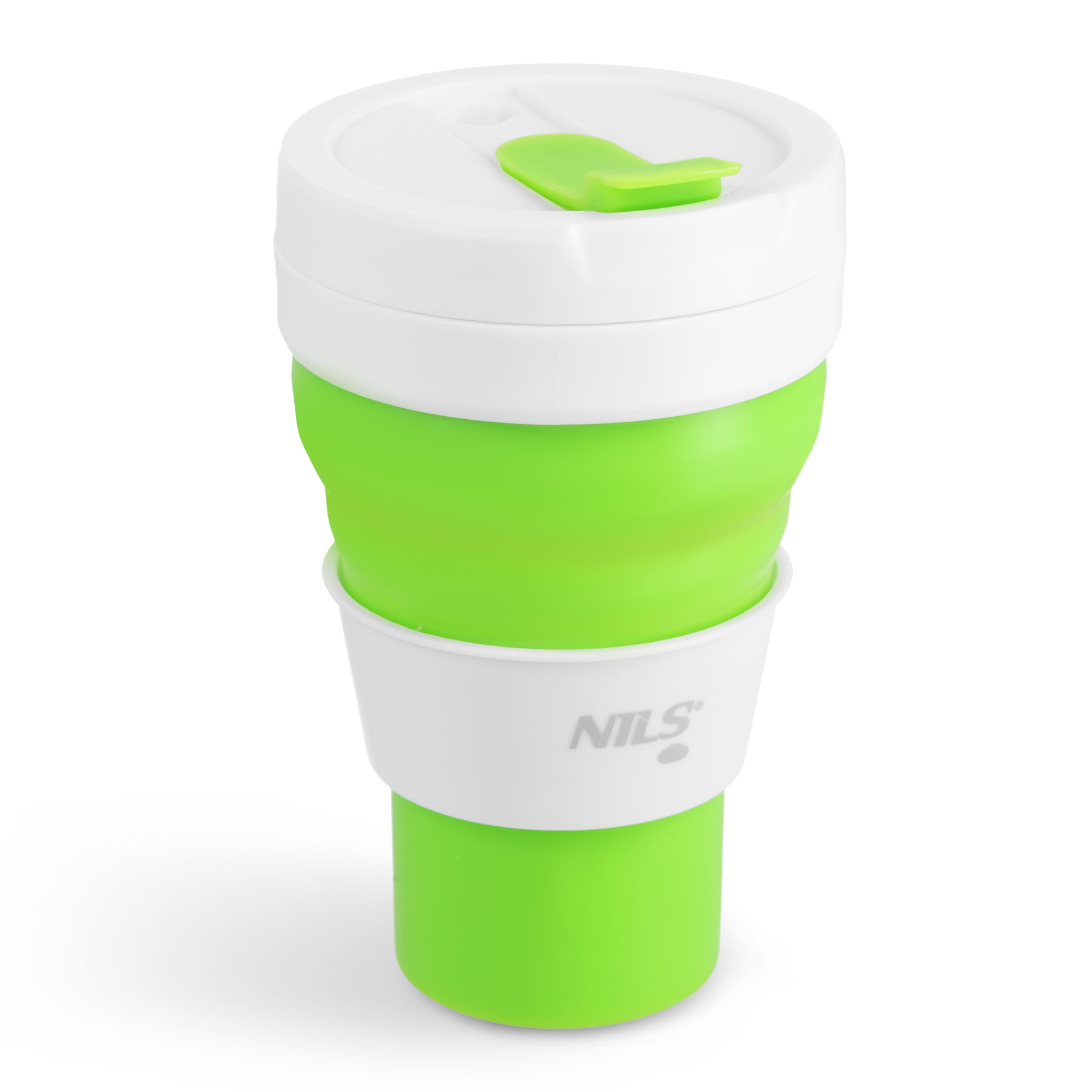 NC4103 KUBEK SILIKONOWY SKŁADANY 600ML JASNO ZIELONY  NILS CAMP
