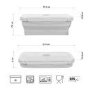 NC4105 POJEMNIK/LUNCH BOX  SKŁADANY SZARY 1200ML NILS CAMP