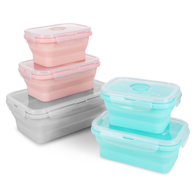 NC4105 POJEMNIK/LUNCH BOX SKŁADANY MIĘTOWY 355ML NILS CAMP