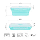 NC4105 POJEMNIK/LUNCH BOX SKŁADANY MIĘTOWY 500ML NILS CAMP