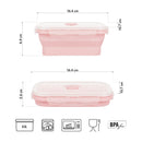 NC4105 POJEMNIK/LUNCH BOX SKŁADANY RÓŻOWY 500ML NILS CAMP