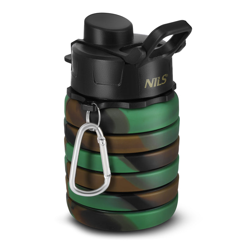 NC4106 BIDON SILIKONOWY SKŁADANY 500ML ZIELONY  NILS