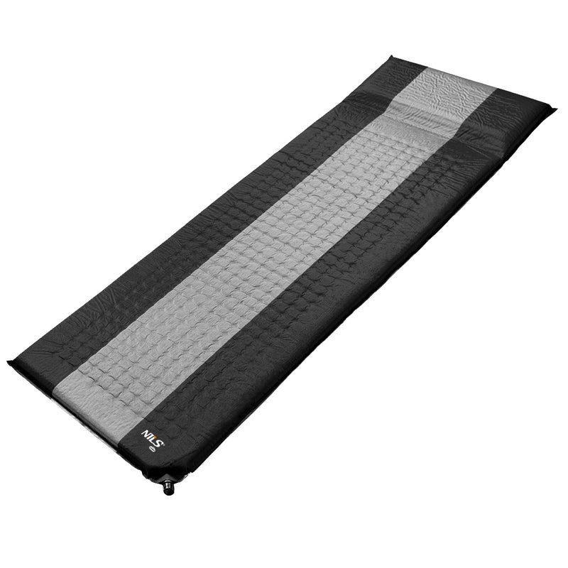 NC4340 SELF-INFLATION MAT GREY-BLACK NILS CAMP