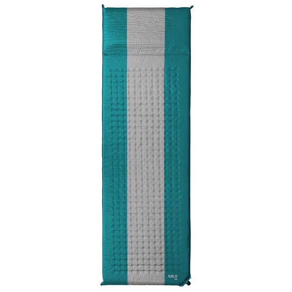 NC4340 TURQUOISE GREY SELF-INFLATION MAT NILS CAMP