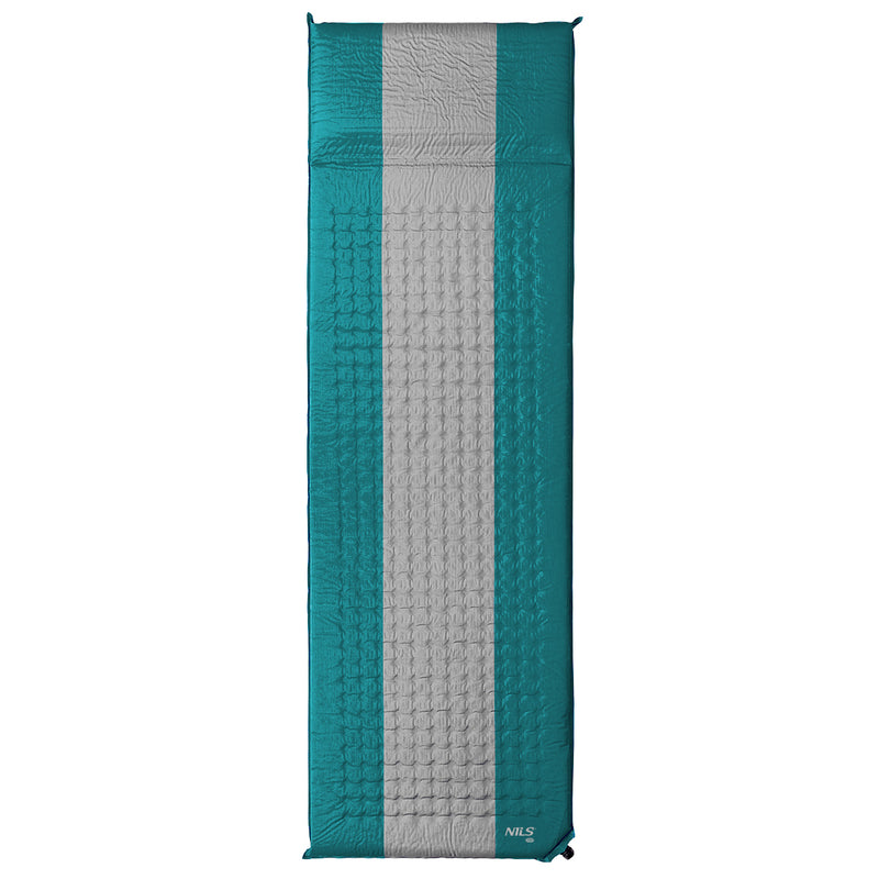 NC4340 TURQUOISE GREY SELF-INFLATION MAT NILS CAMP