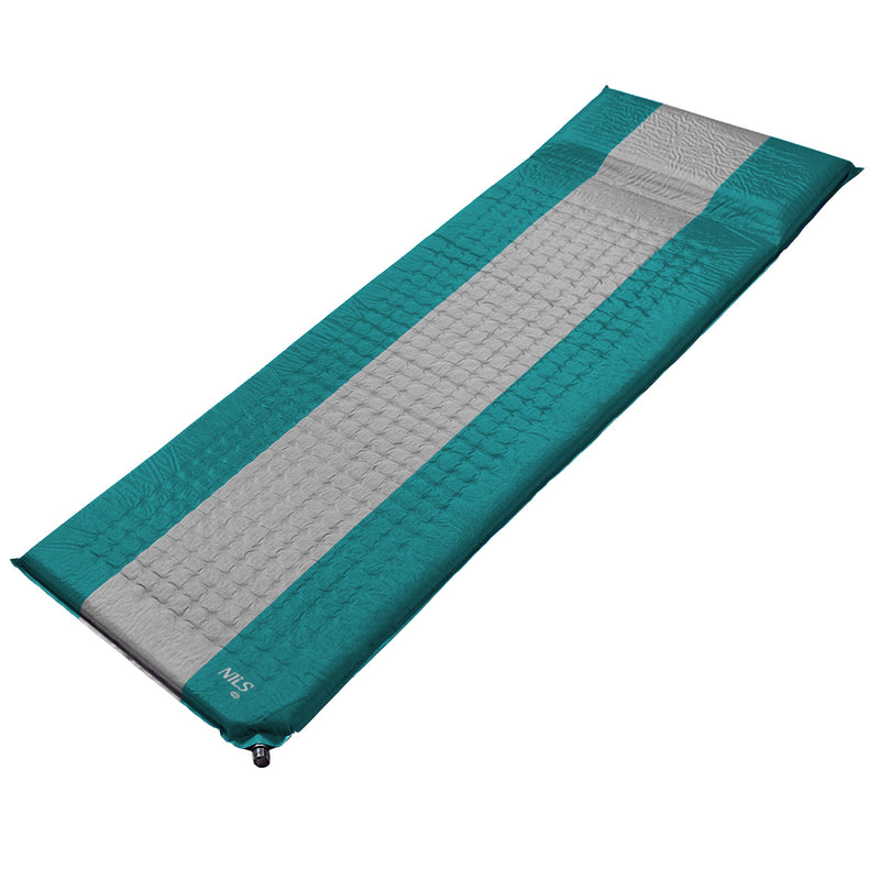 NC4340 TURQUOISE GREY SELF-INFLATION MAT NILS CAMP