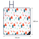 NC8028 FOREST PICNIC BLANKET 195X200 CM NILS CAMP