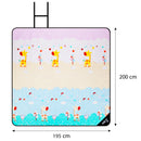 NC8028 GIRAFFE PICNIC BLANKET 195X200 CM NILS CAMP