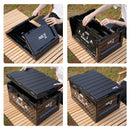 NCB4006 SKŁADANA SKRZYNIA KEMPINGOWA Z FUNKCJĄ STOŁU 2W1 50L NILS CAMP