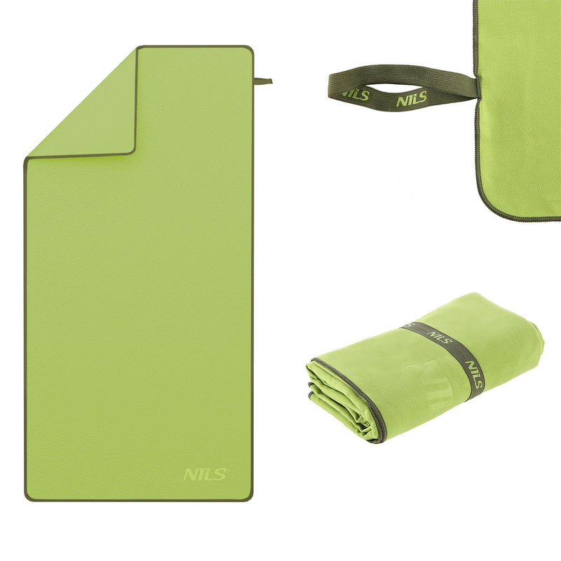 NCR12 GREEN MICROFIBER TOWEL 180x100 cm NILS