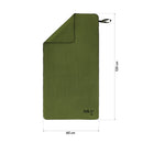 NCR15 MICROFIBER TOWEL MILITARY KHAKI 120x60 cm NILS CAMP
