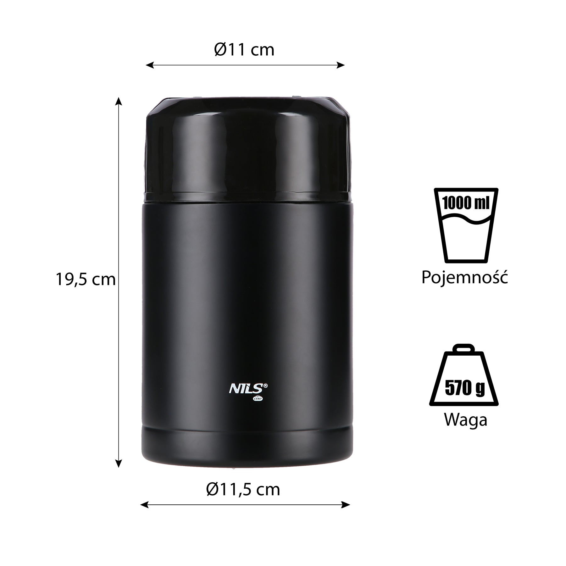 NCT01 TERMOSKA 1000ML NILS CAMP