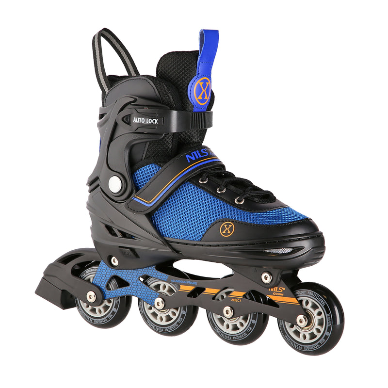 NH18188A 2in1 BLACK-ORANGE SIZE L(39-43) SKATING BLADES WITH HOCKEY BLADE NILS EXTREME